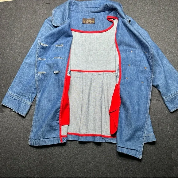 Pull&Bear Blue Double-Breasted Pea Coat - Picture 4 of 13